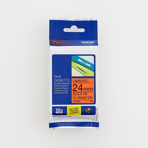 Pro Tape Range TZe-B51_Black-on-Flu-Orange-Tape_24mm---web