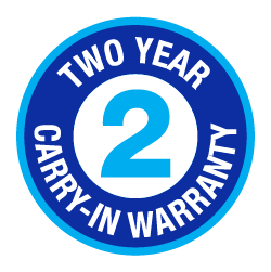 2 Year Carry-in Warranty logo